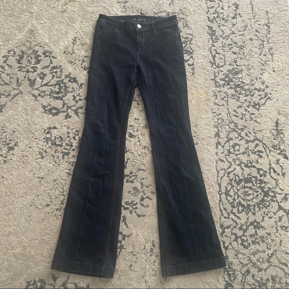 Dark wash flare jeans